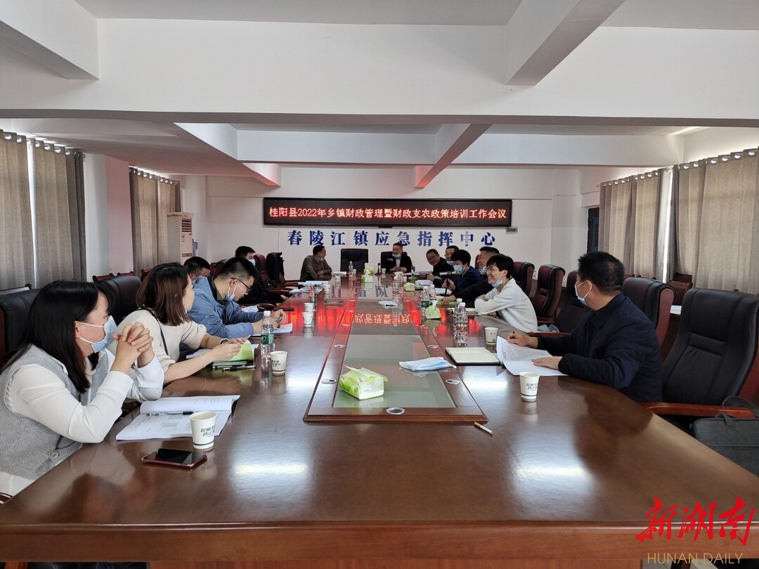 桂阳丨开展乡镇财政管理和财政支农政策培训