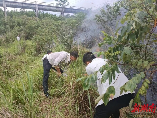 电力员工挺身救火 彰显国网力量