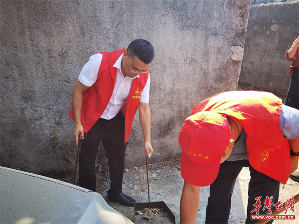 溆浦县卢峰镇一完小开展"庆国庆爱国卫生月"活动