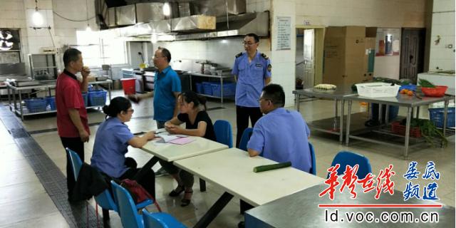 图1为执法人员对三一重工食堂进行安全生产检查.jpg