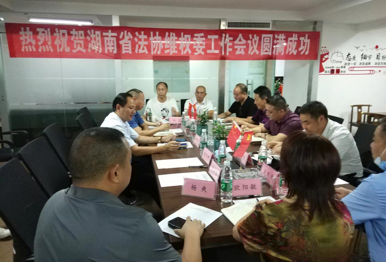 湖南省基层法律服务工作者协会维权与参政议政公益事务专委会召开第一次会议