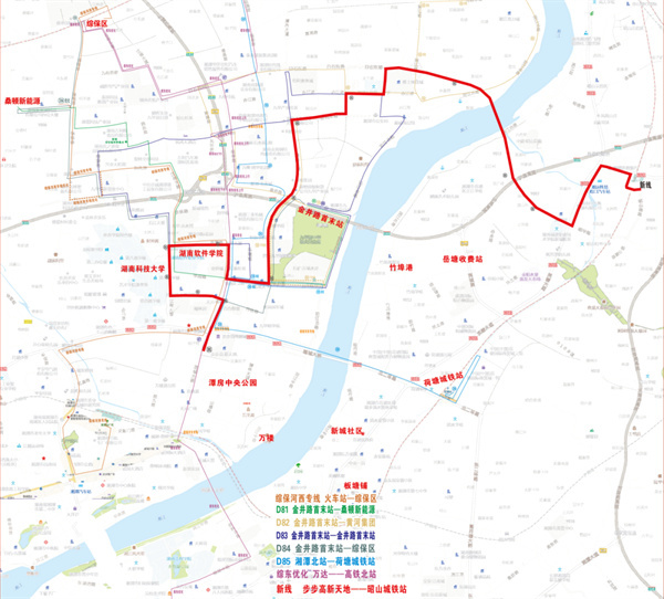 湘潭：出行更便捷 途经昭华大桥公交线路开通