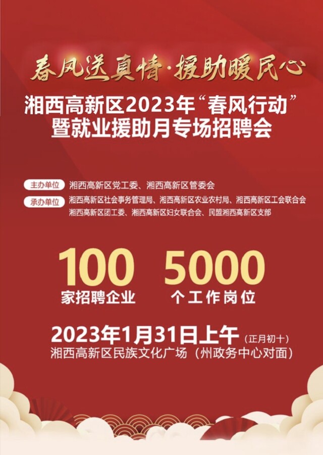 今年工作去哪儿？湘西高新区5000个岗位等你来！