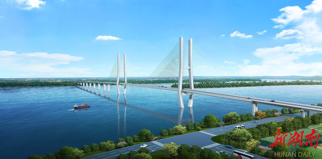 一桥融三市！湘阴樟树港湘江大桥与金雷大道开工建设