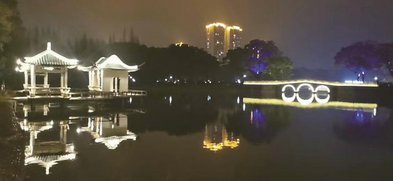 “微亮化”让株洲神农公园夜景更美了